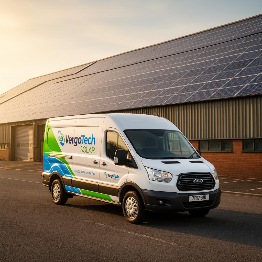 VergoTech Solar van at commercial site